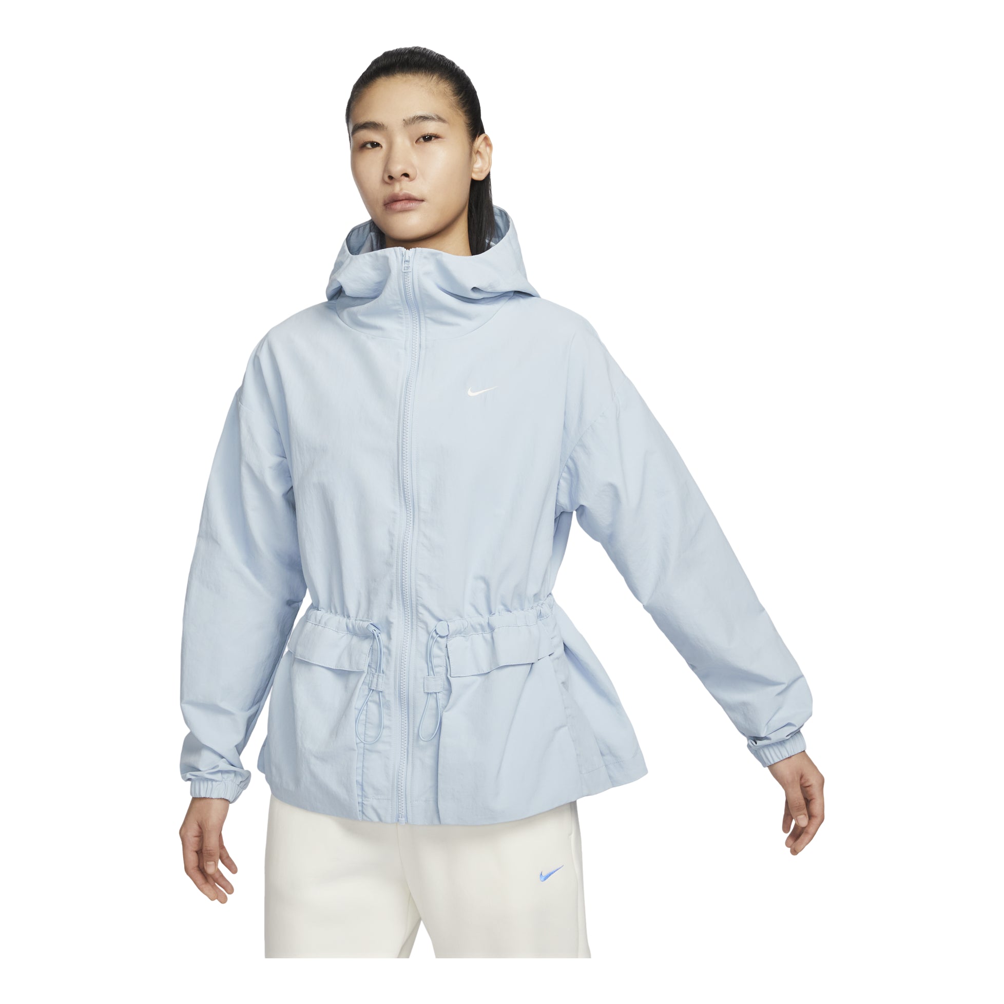 (WMNS) Sportswear Everything Wovens Oversized Hooded Jacket 'Light Armoury Blue'