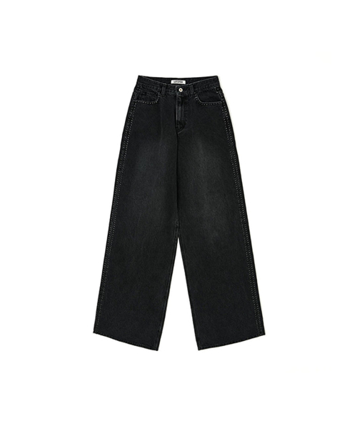 _Twinkle Denim Pants Black