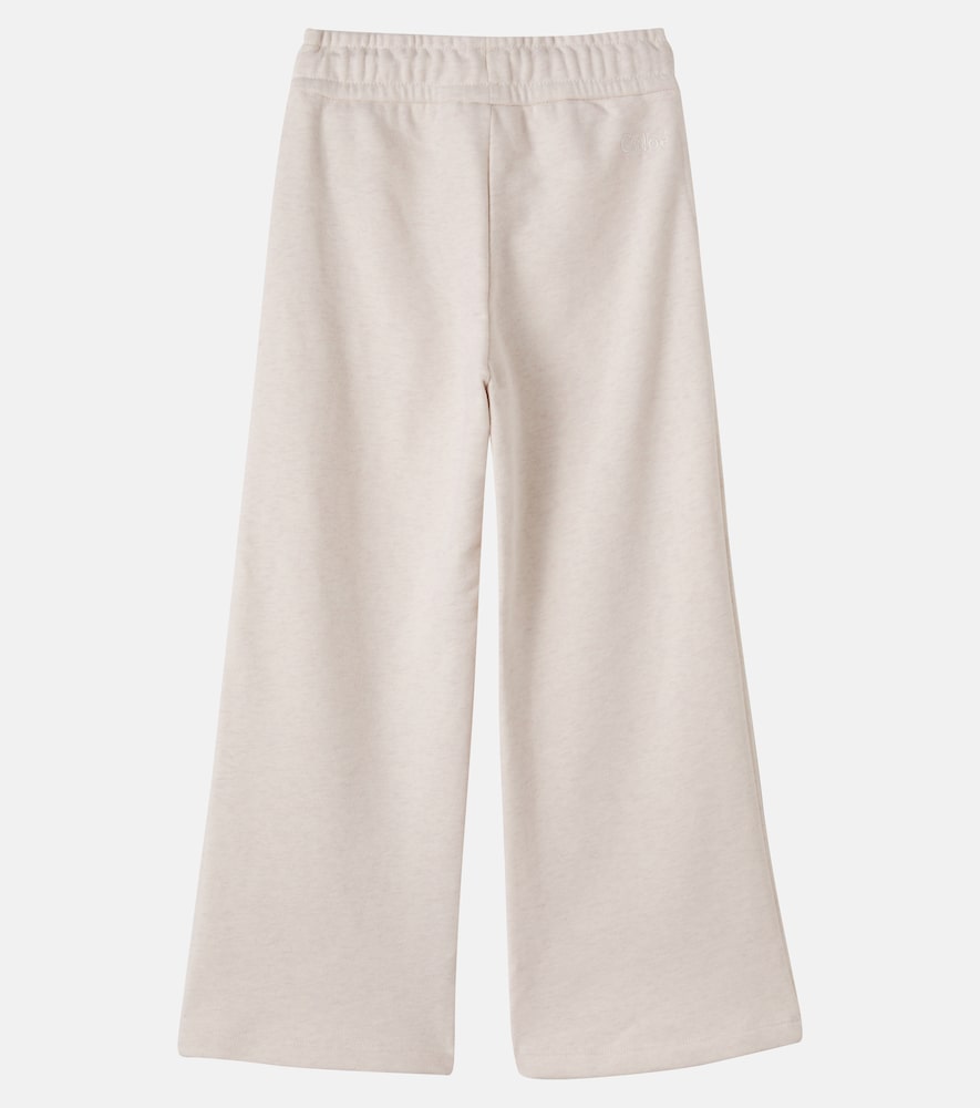 Chloé Kids Cotton jersey sweatpants