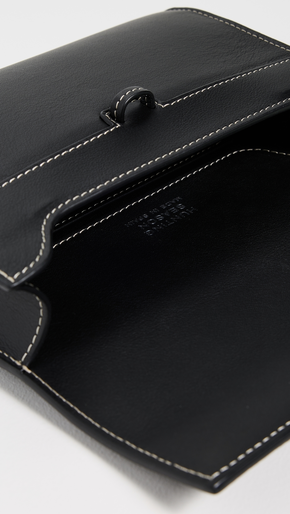 Hunting Season Small Soft Clutch in Nappa Black One Size