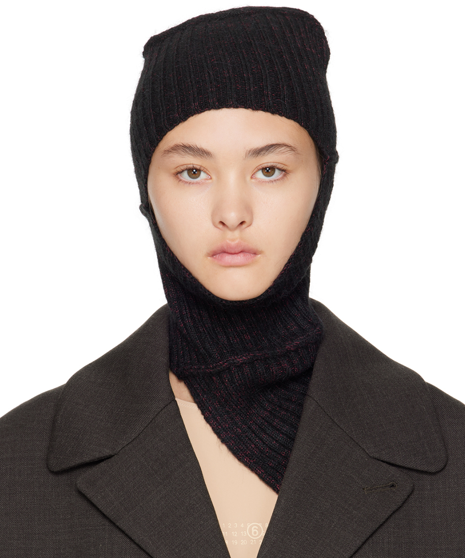 Black rolling balaclava
