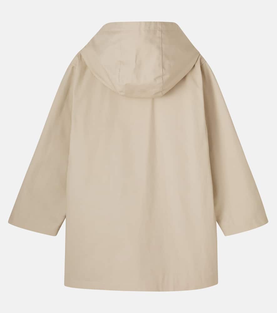 Konges Sløjd Hooded cotton trench coat