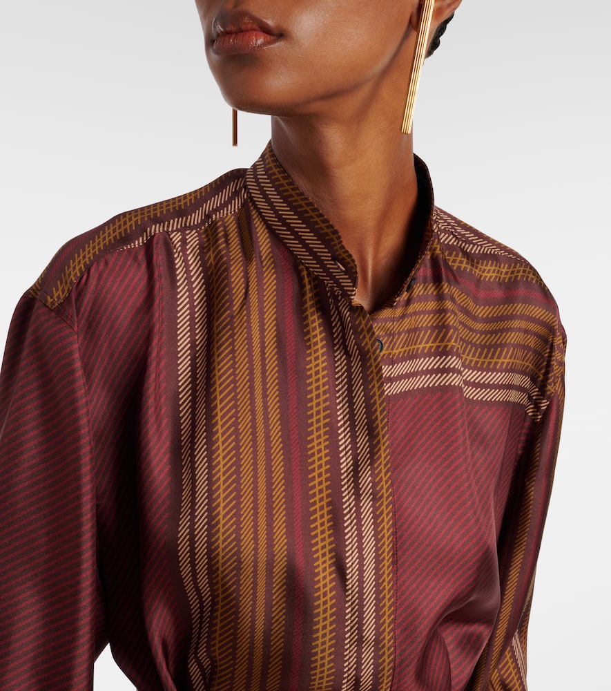 Pietre printed silk wrap dress