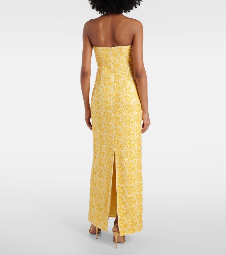 Simkhai Savia strapless embellished gown