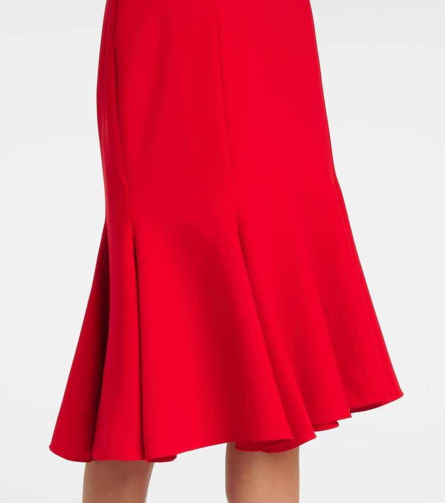 Crêpe midi dress