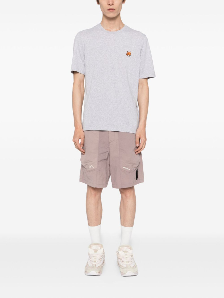 Grey Fox Head Cotton T-shirt
