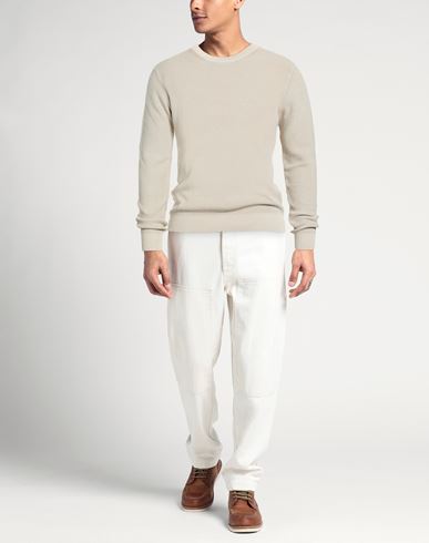 Man Sweater Beige Size L Cotton