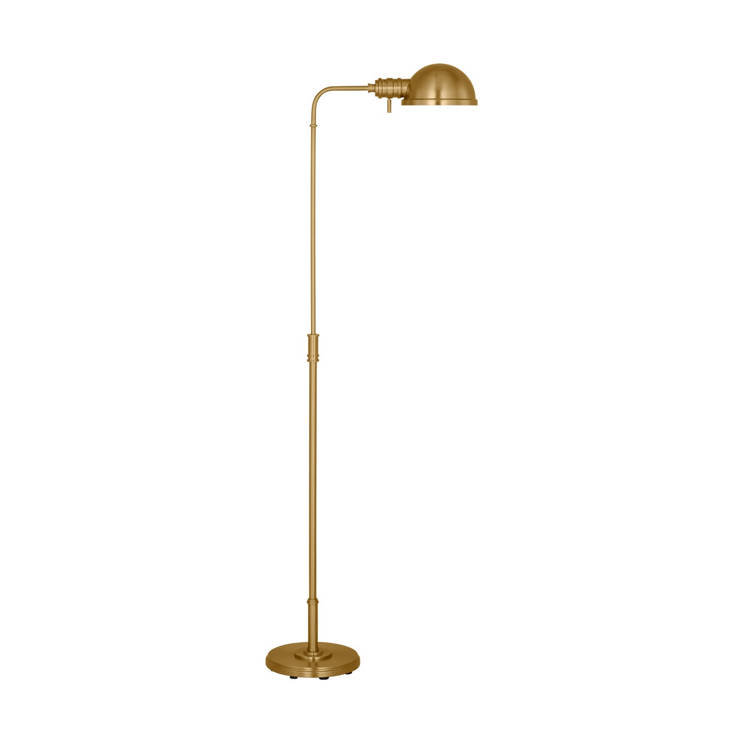 Burnished Brass One Light Floor Lamp from the Belmont Collection