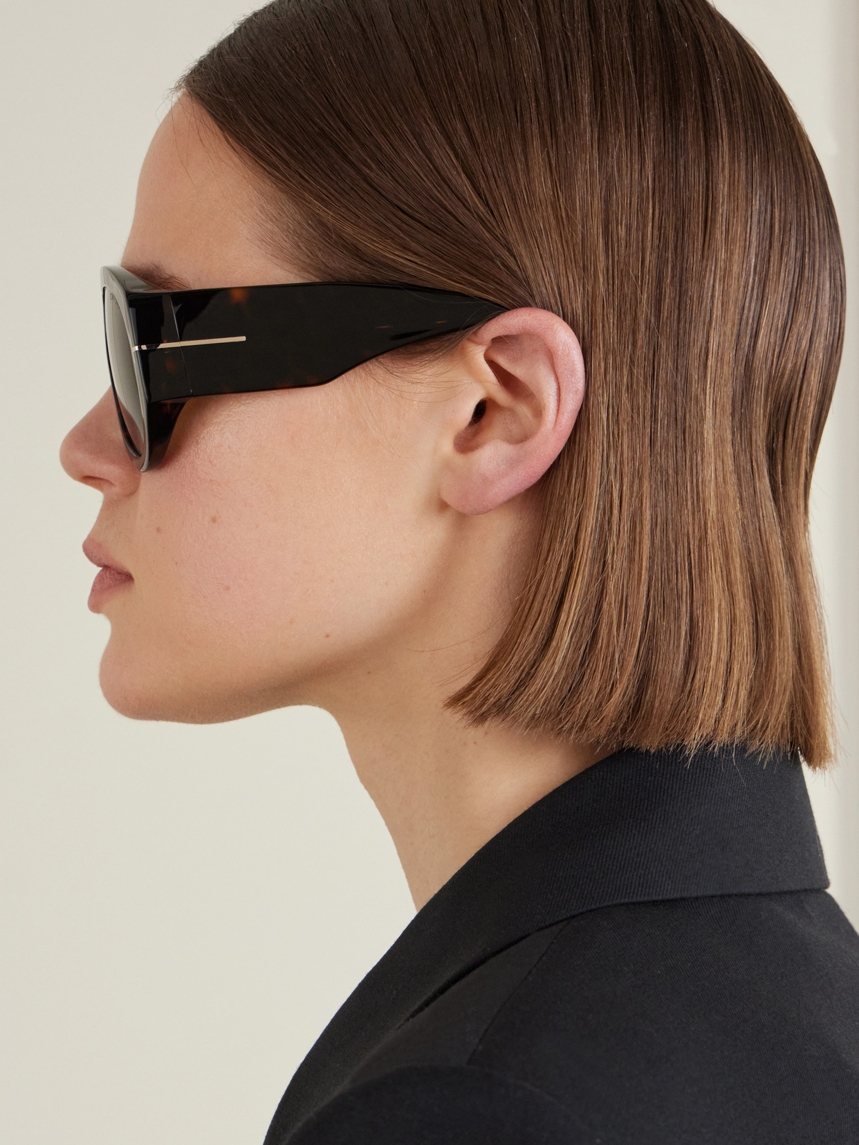 Bronson D-frame Acetate Sunglasses - Dark brown