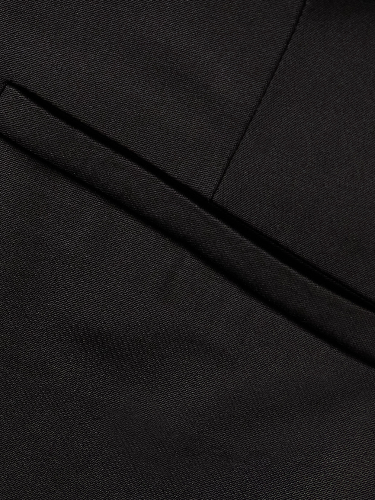 Lilian Duchesse-satin Skinny Pants - Black