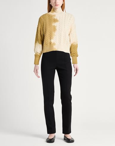 Woman Turtleneck Beige Size S Cotton
