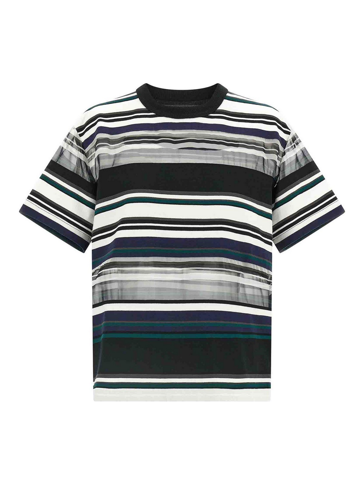 Multicolor Organza Insert T-shirt