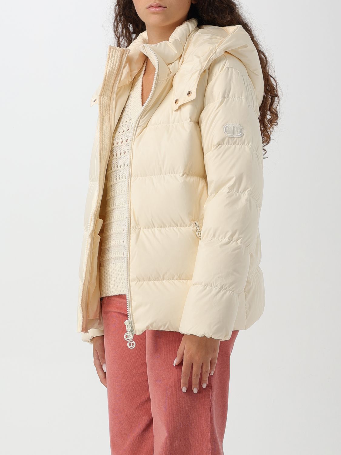 Logo-patch jacket - Green