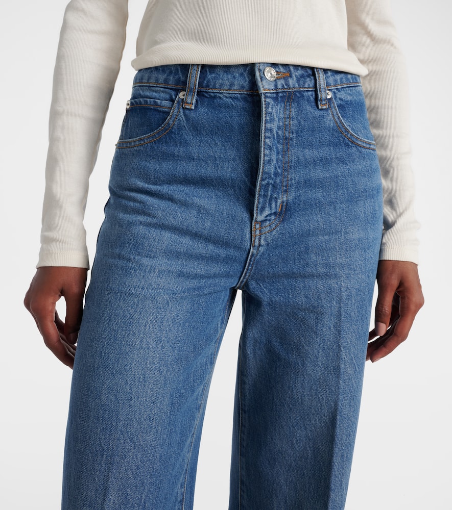 Loose mid-rise wide-leg jeans