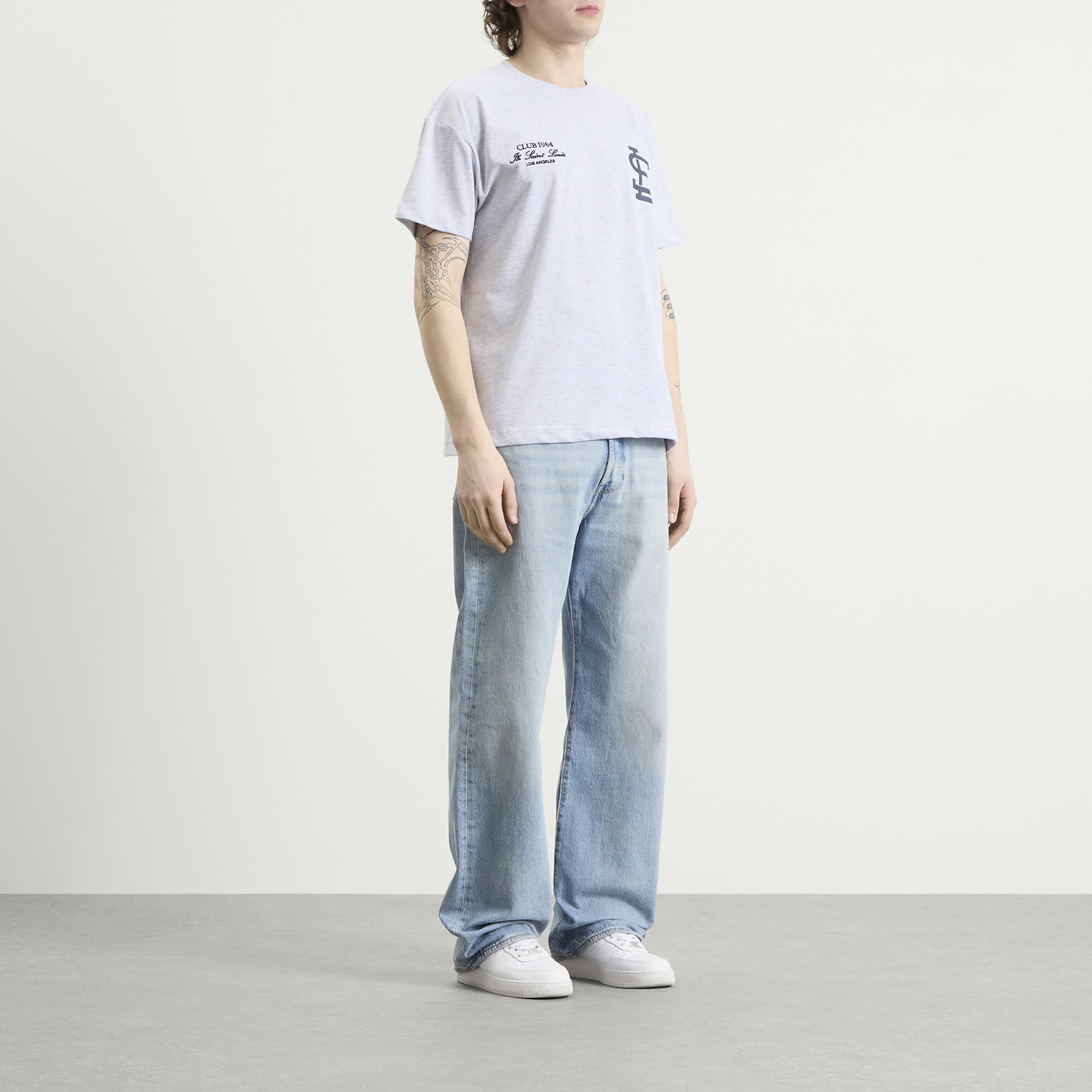 Men's Sl Athletics T-Shirt Grey Marl