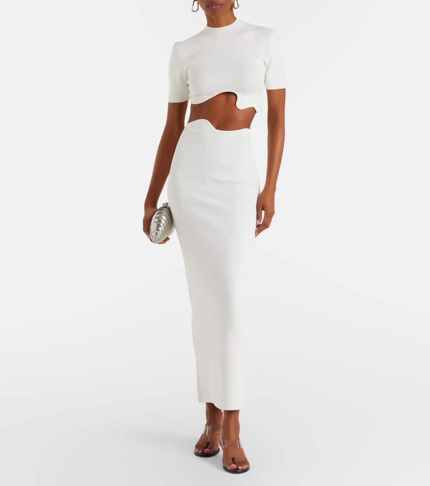 Maparadita jersey midi skirt