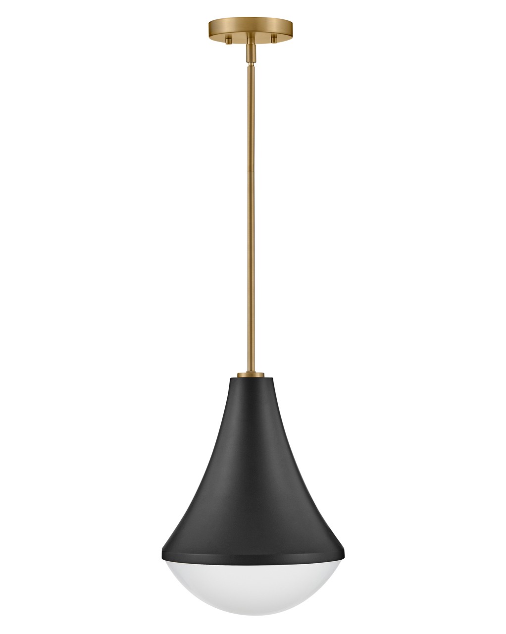 Black LED Pendant from the Haddie Collection