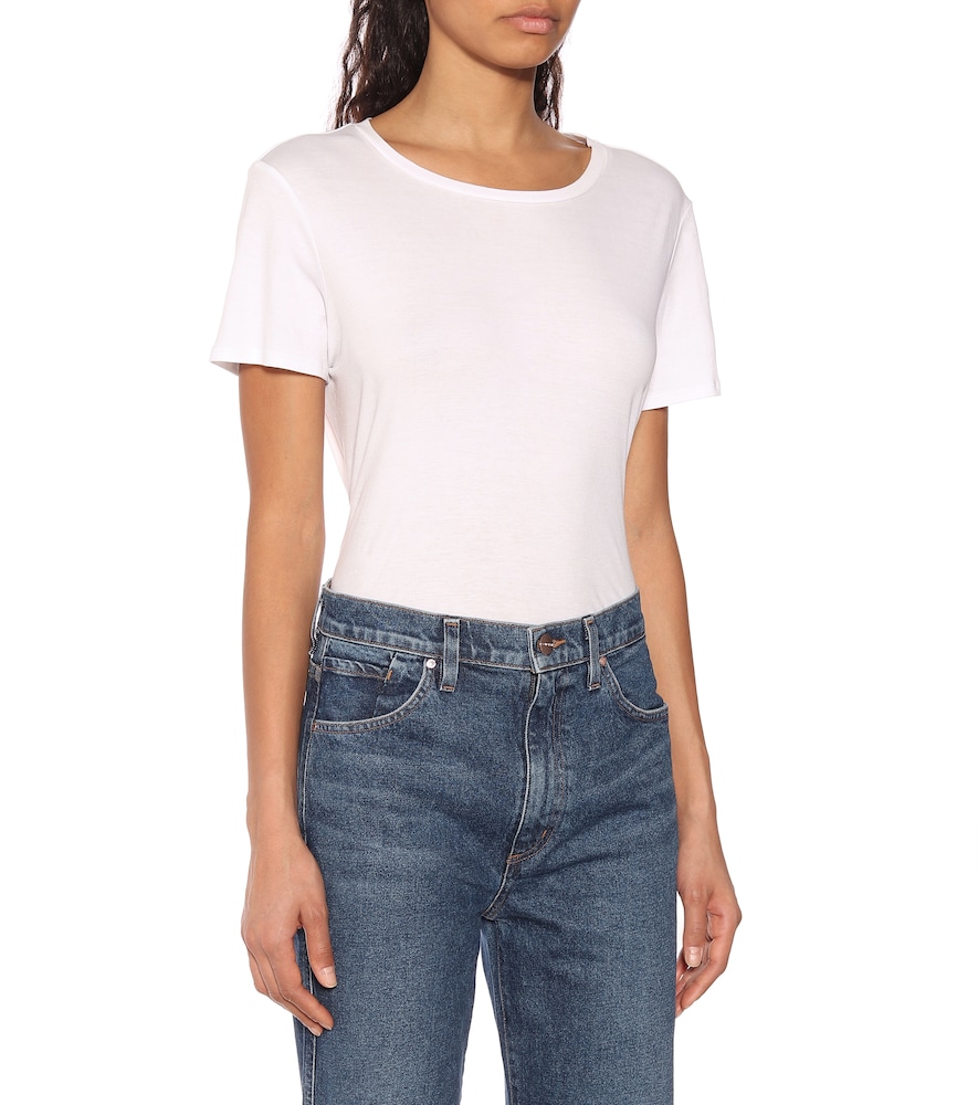 High-rise cropped wide-leg jeans