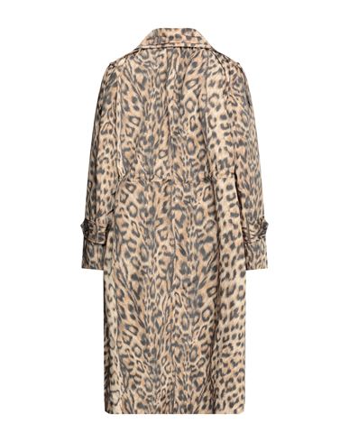 Woman Overcoat & Trench Coat Beige Size 8 Polyester, Cotton