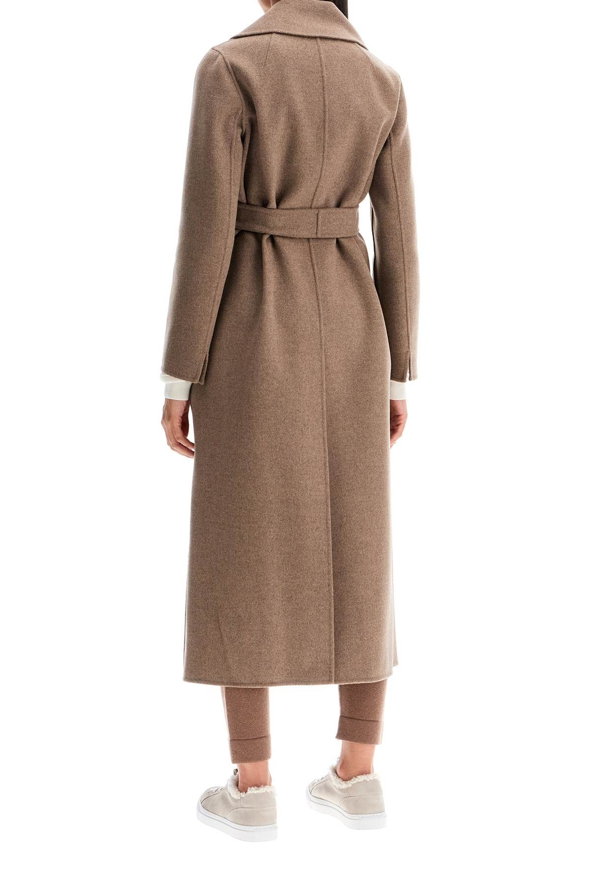 Poldo wrap coat in virgin wool