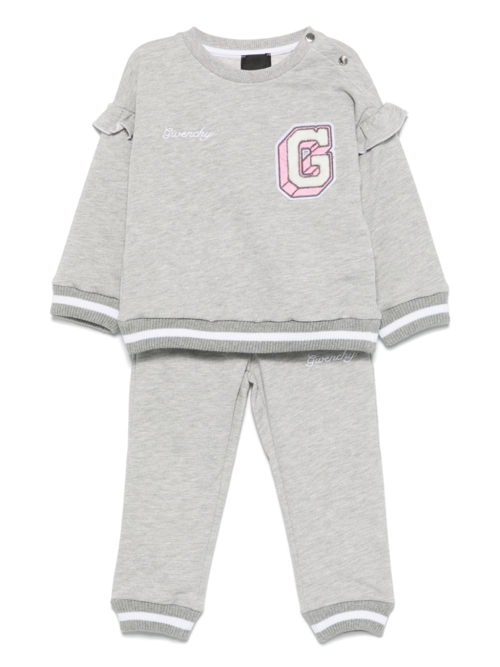 Logo-patch tracksuit - Grey