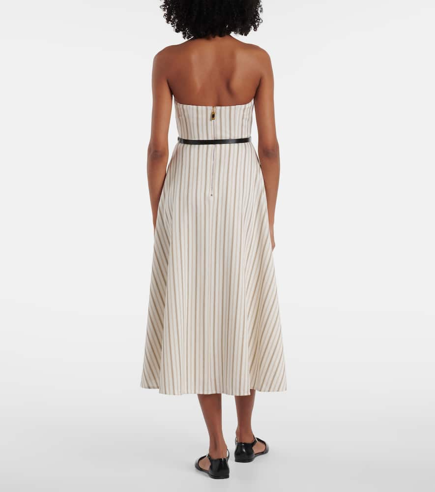 Fervida cotton and linen midi dress