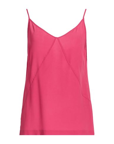 Woman Top Fuchsia Size 4 Acetate, Silk