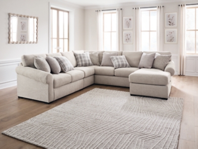 Bridgemont 5-Piece Sectional with Chaise, Stone
