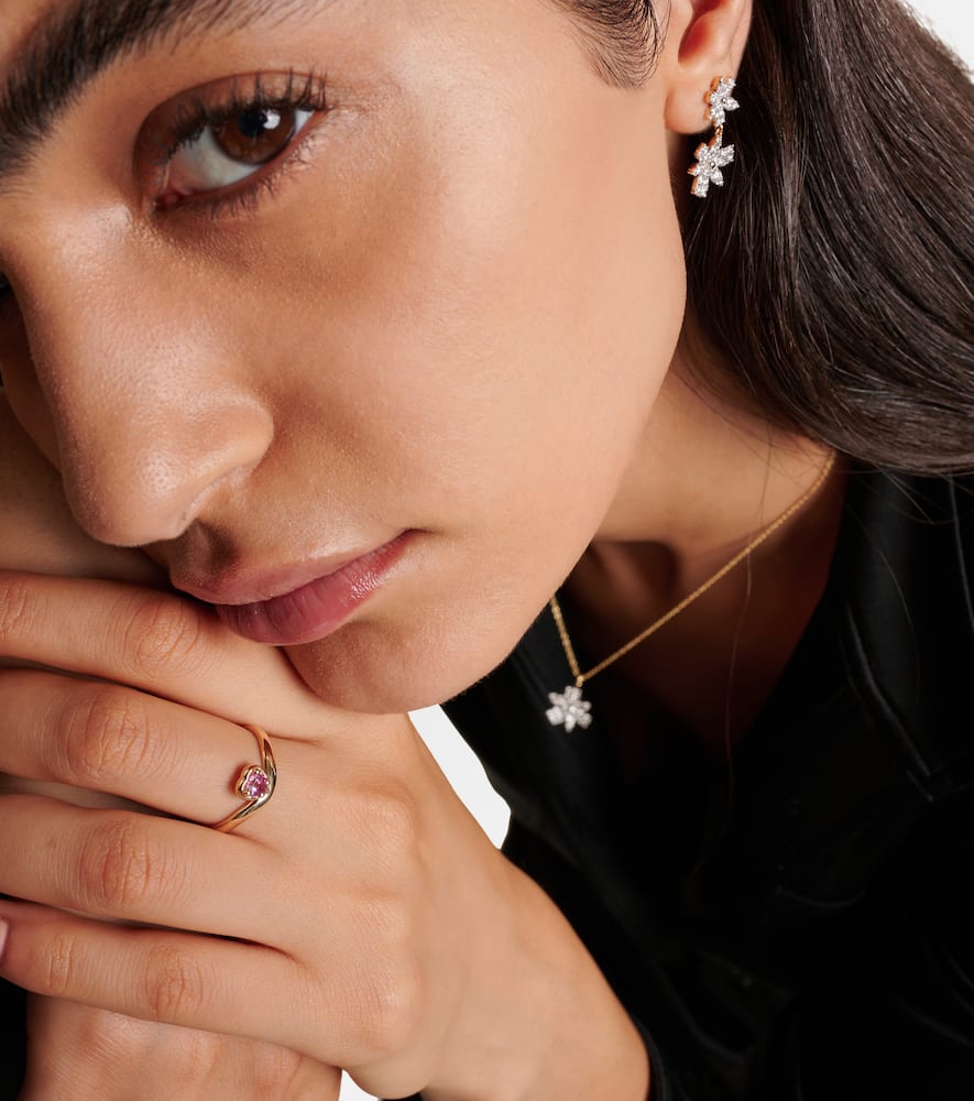 Sweetheart Bonbon Merge 10kt gold ring with tourmaline