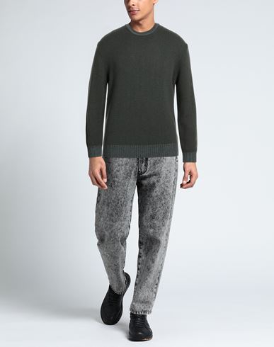 Man Sweater Dark green Size S Wool, Cashmere, Viscose, Polyamide