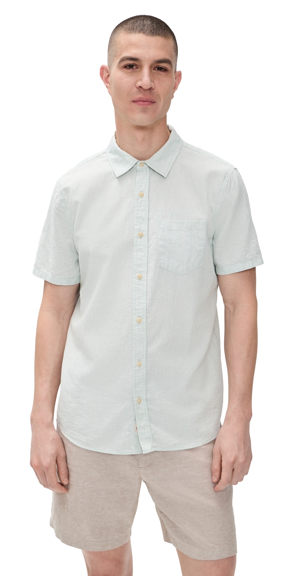 Better-Than-Linen Shirt Iceberg Stripe