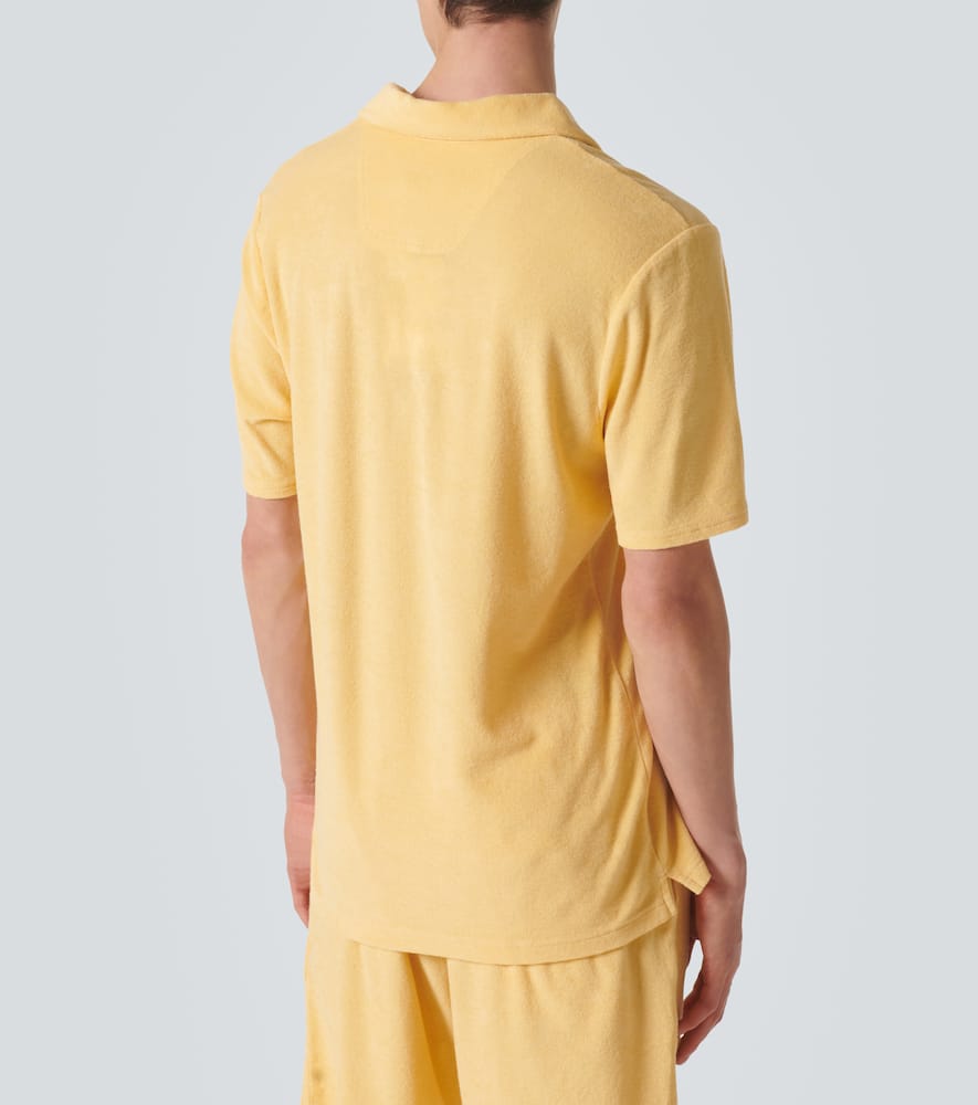 Frescobol Carioca Faustino cotton and linen-blend terry shorts