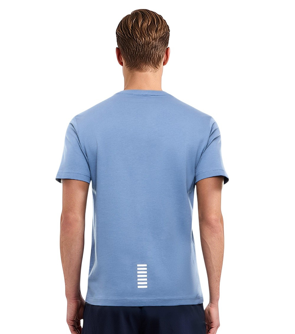 Sky Blue Logo Crew Neck T-Shirt
