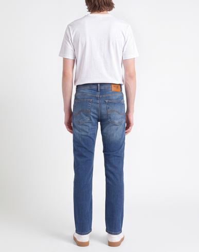 Man Jeans Blue Size 31 Cotton, Elastane