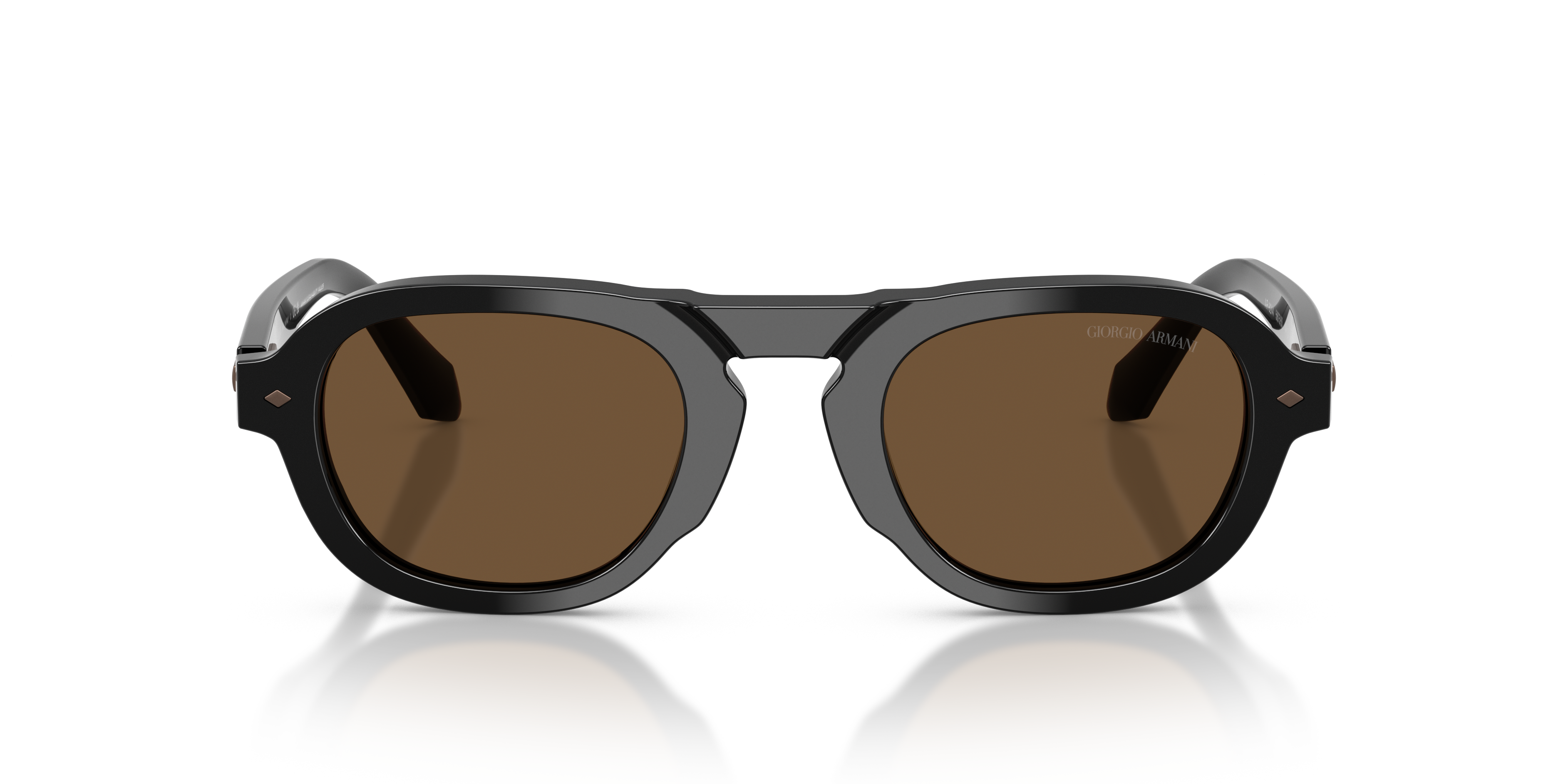 Giorgio Armani Man Giorgio Armani AR8244 587553 Sunglasses Acetate Black Brown Pillow Norma