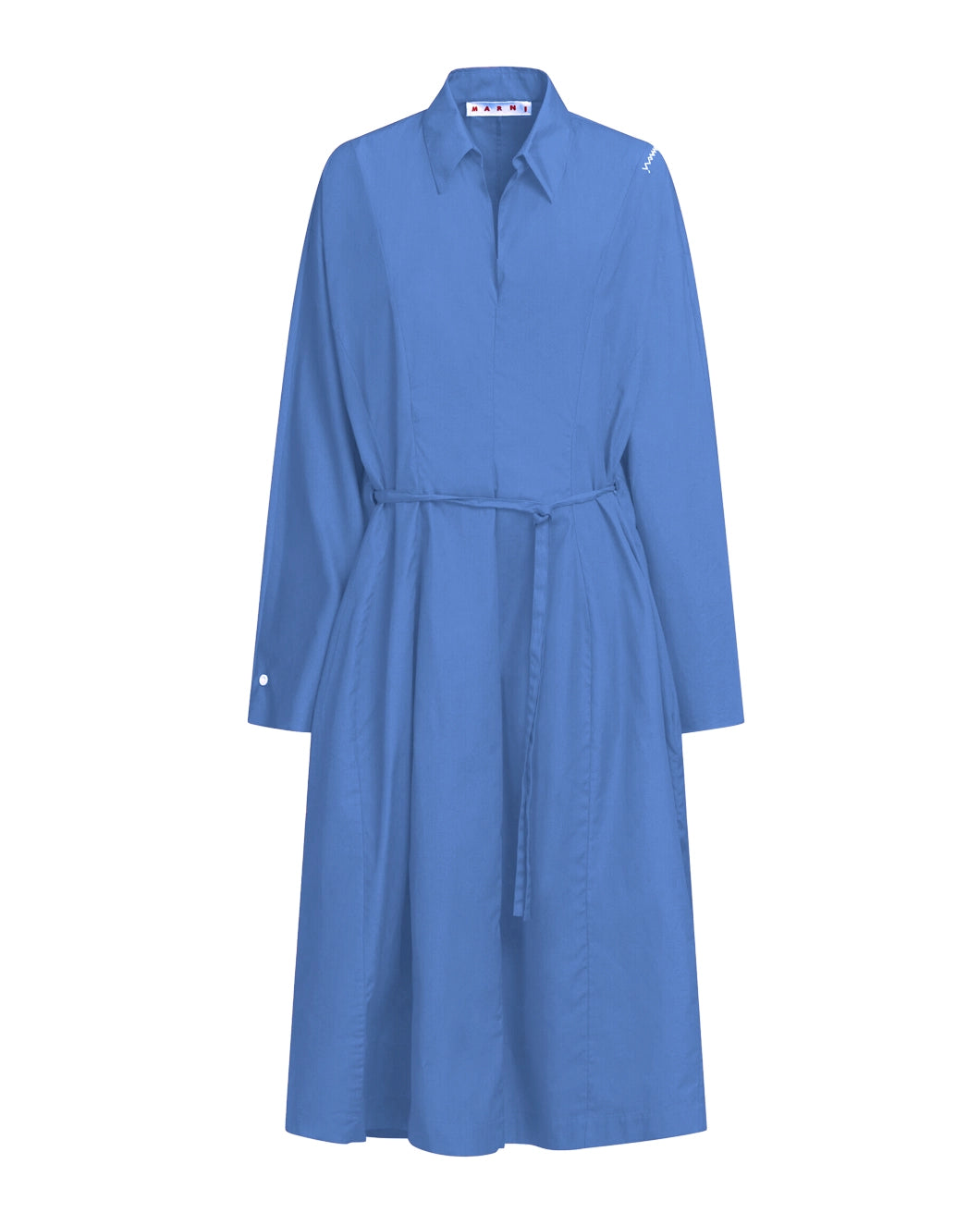 Organic Cotton Shirt Dress with Symbol