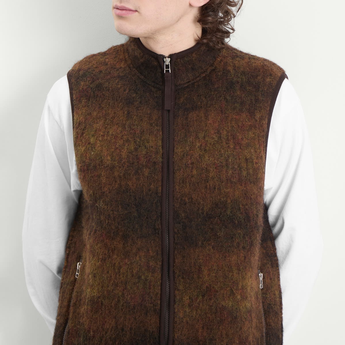 Men's Alps Fleece Climbing Gilet Brown