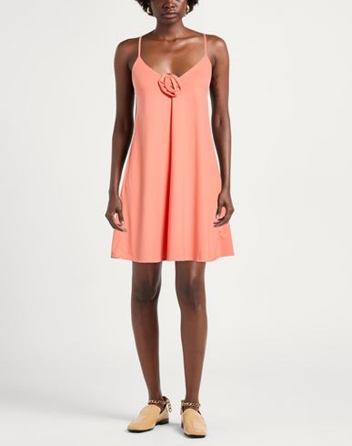 Woman Mini dress Salmon pink Size M Polyamide, Elastane
