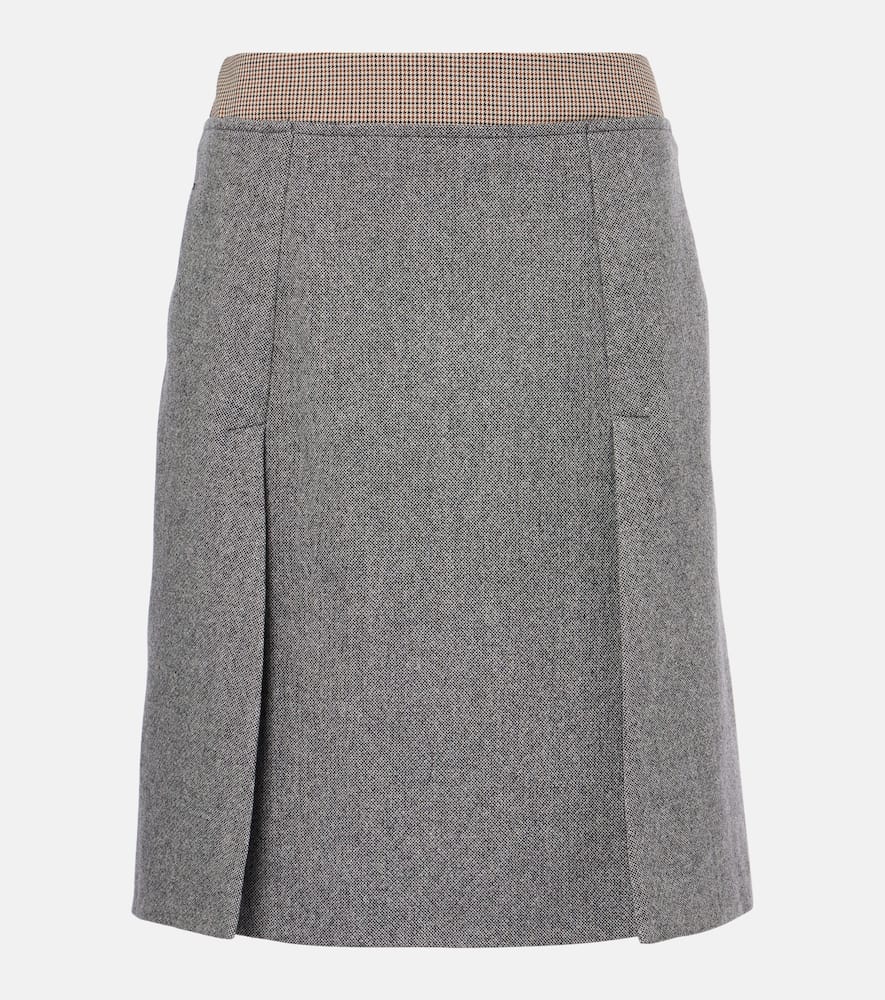 Riga tweed midi skirt