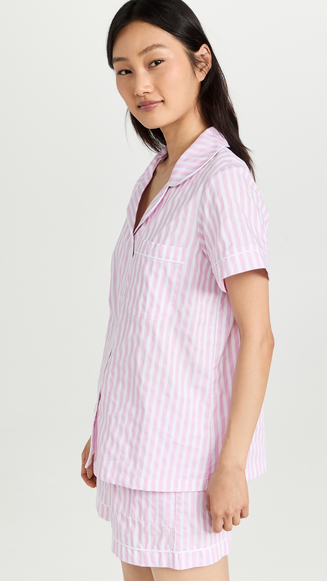 Classic Stripe Pajama Set Pink Stripe