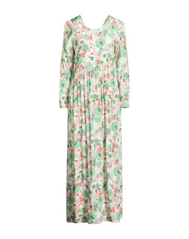 Woman Maxi dress Light green Size 6 Viscose