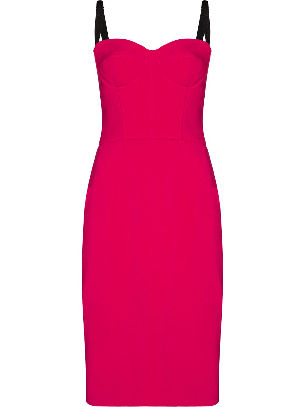 Bustier-style midi dress - Pink