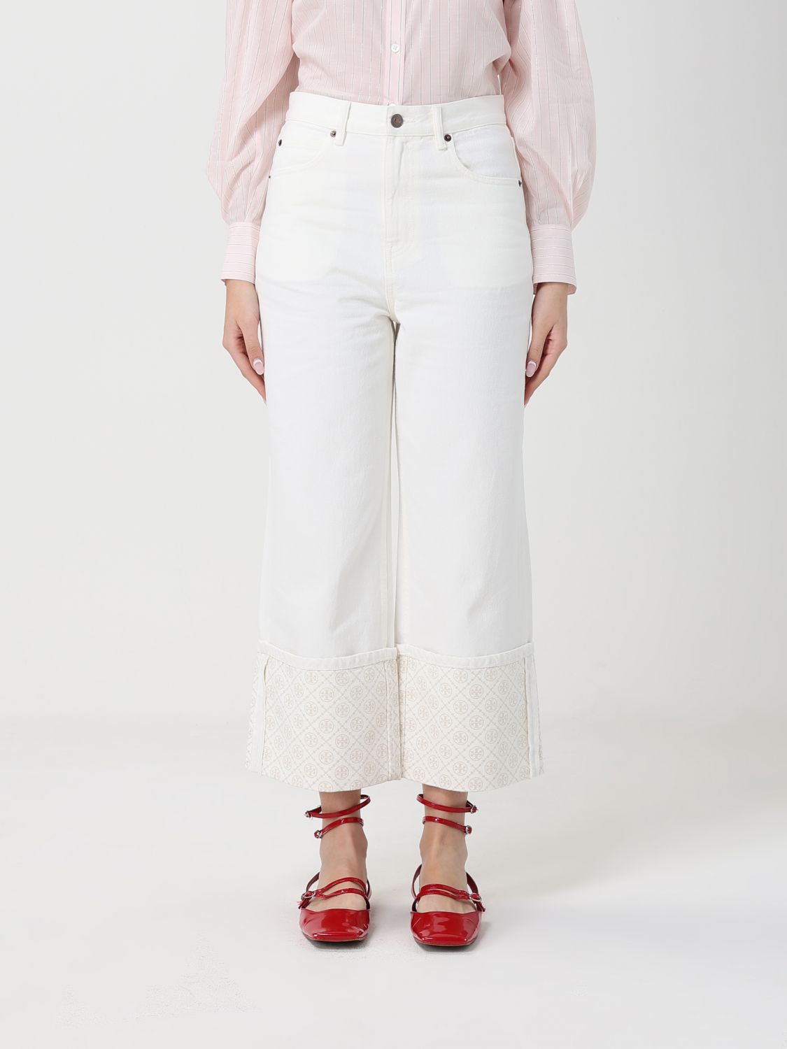 Jeans Woman color White
