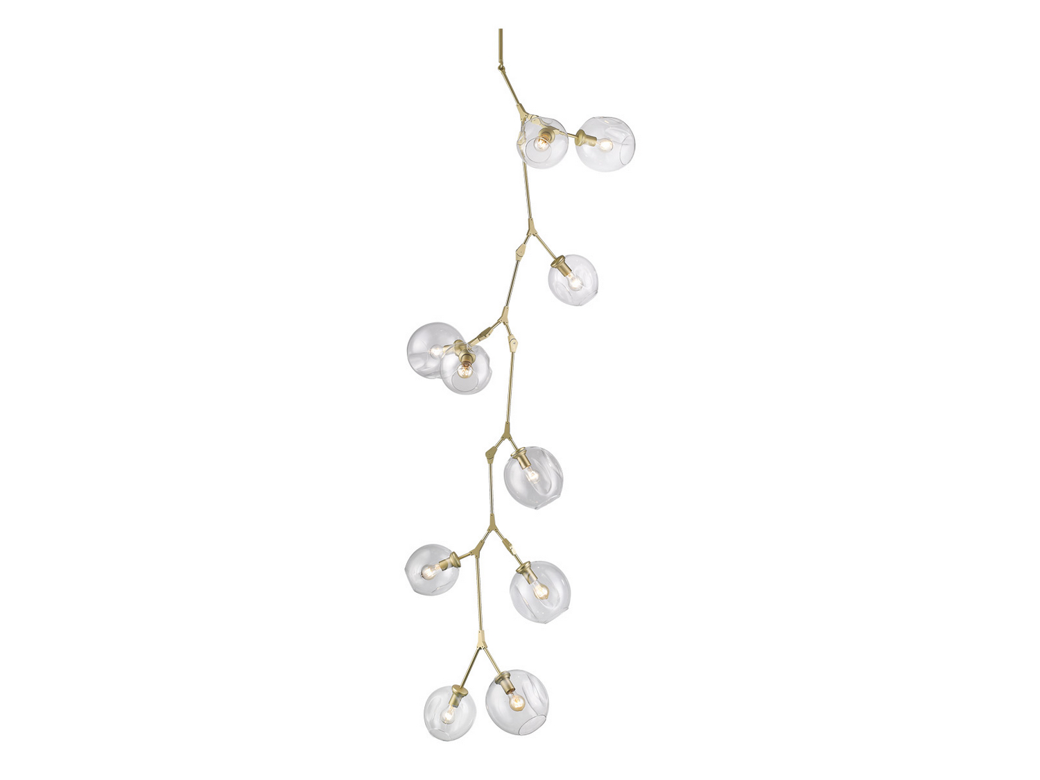 Fairfax 10-Light Chandelier in Brushed Bra