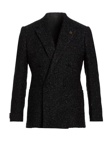 Man Blazer Black Size 42 Polyamide, Wool, Acrylic, Silk