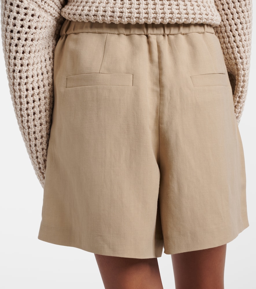 High-rise Bermuda shorts