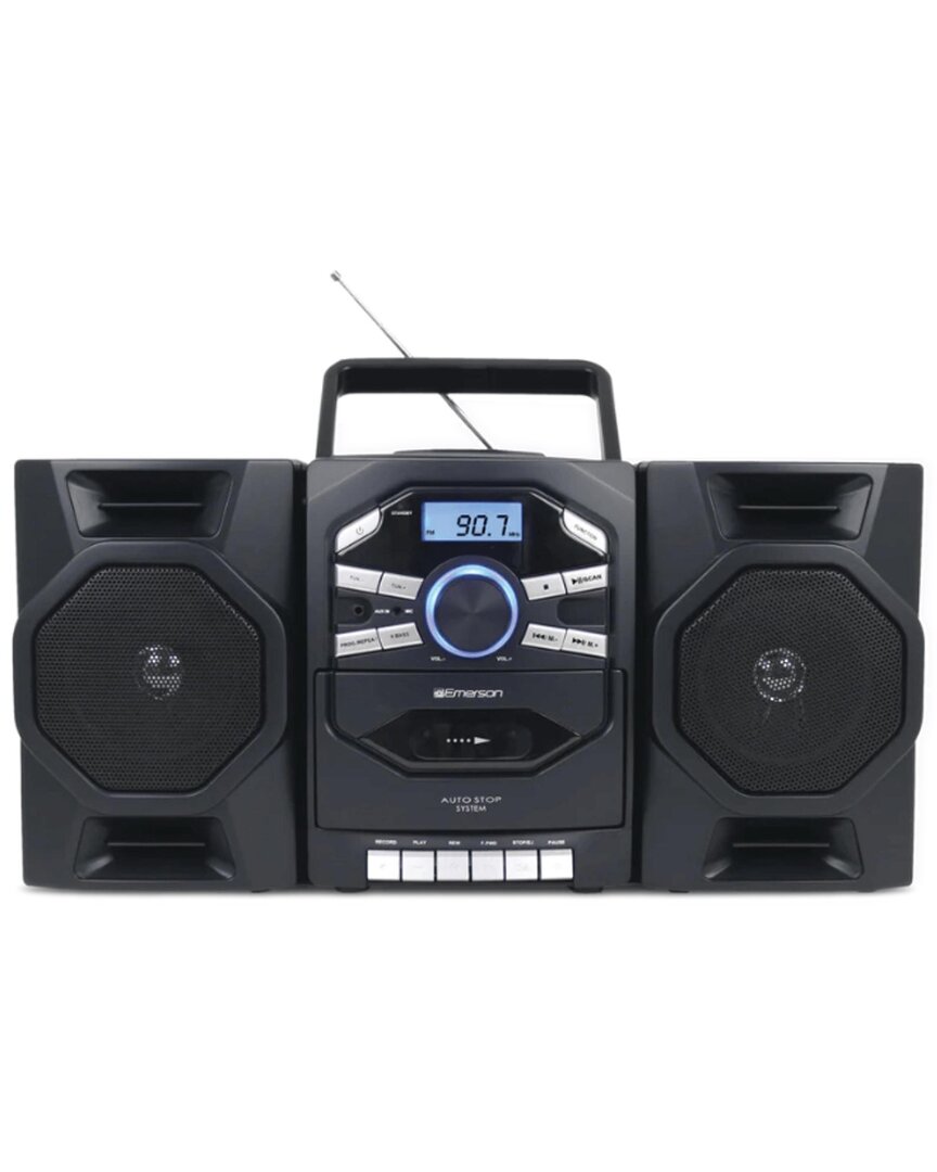 Portable CD/Cassette Stereo Boombox with AM/FM Radio
