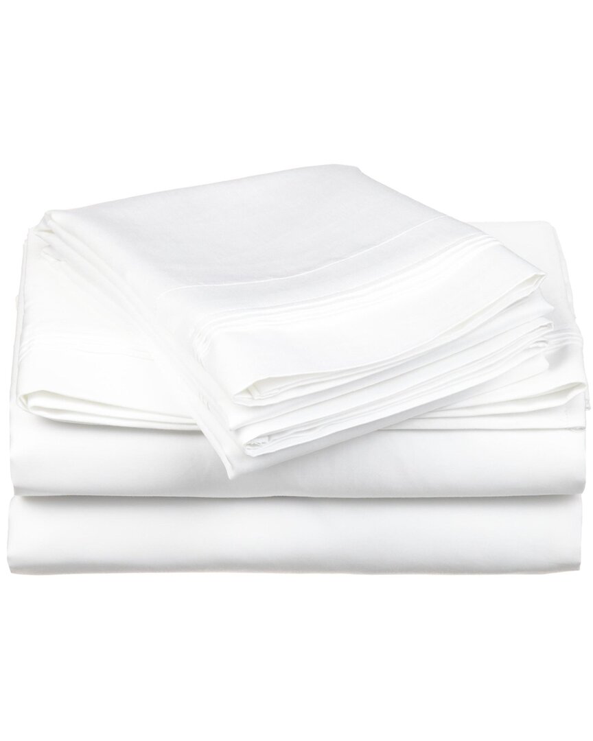 Superior Blend Solid 600 Thread Count Cotton Rich Deep Pocket Sheet Set