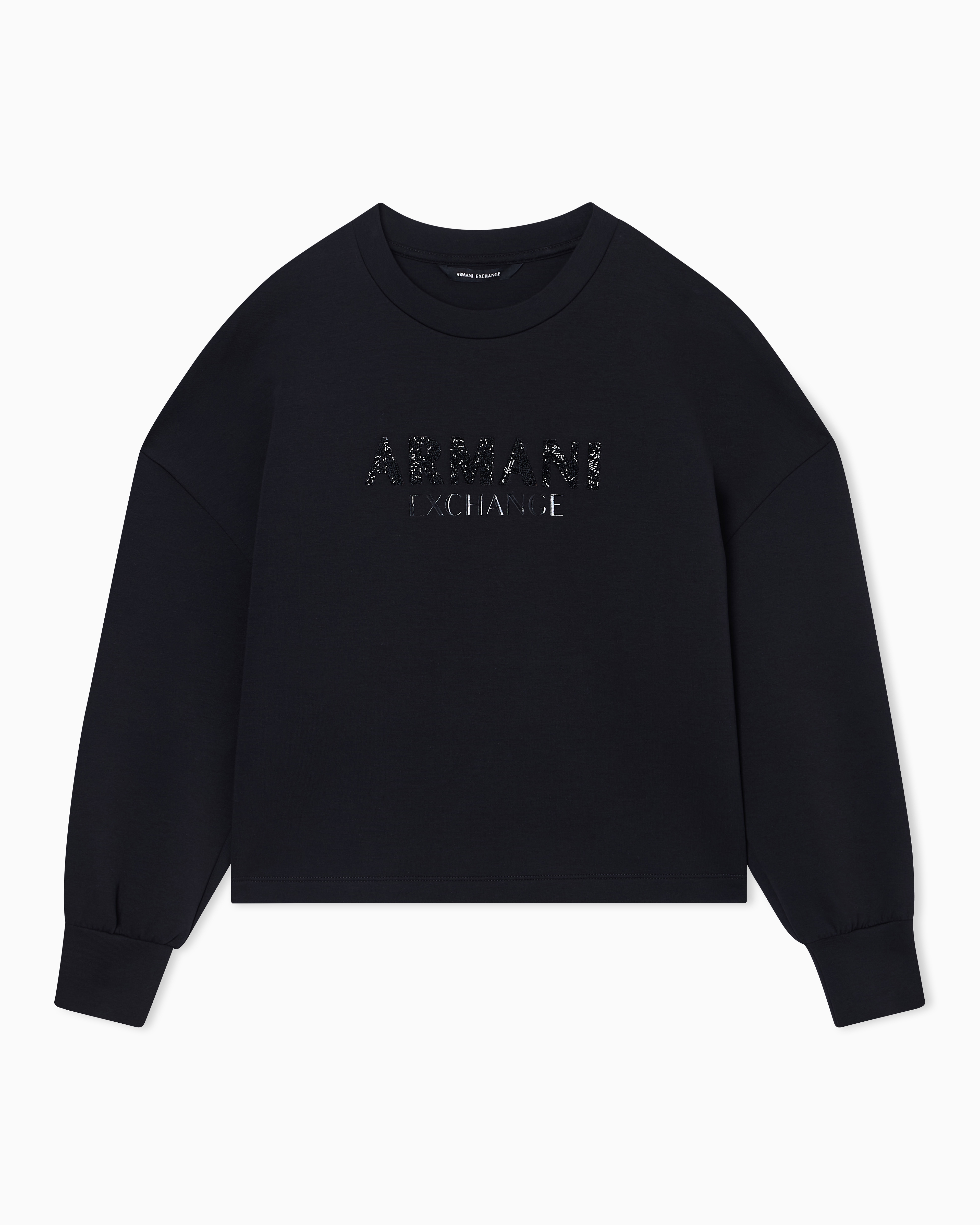 Crewneck sweatshirt in scuba fabric