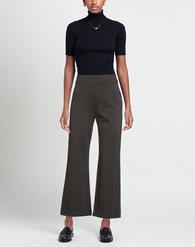 Woman Pants Dark brown Size 2 Viscose, Polyamide, Elastane